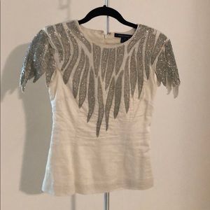 Beaded French Connection top